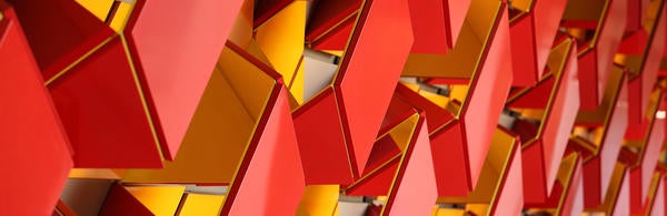 Red Geometric Shapes